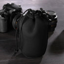 Waterproof Soft Neoprene Camera Lens Pouch Drawstring Protector Case (L)