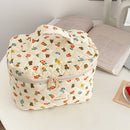 Organizer Cotton Makeup Bag Quilting Cosmetic Bag Toiletry Case Makeup Pouch