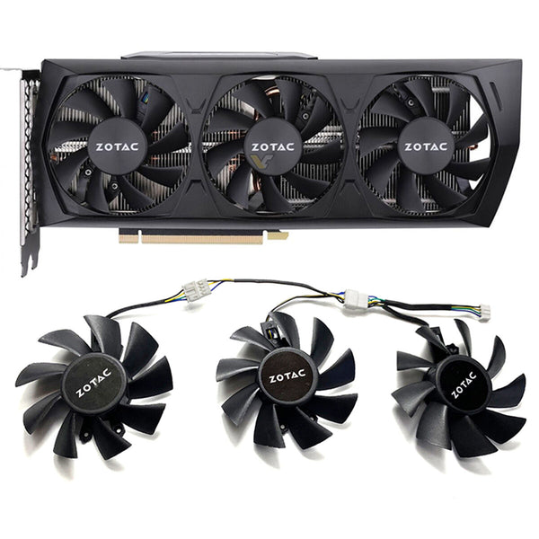 Cooling Fans Set for ZOTAC RTX3060 3060ti Thunderbolt GE PRO Graphics Card