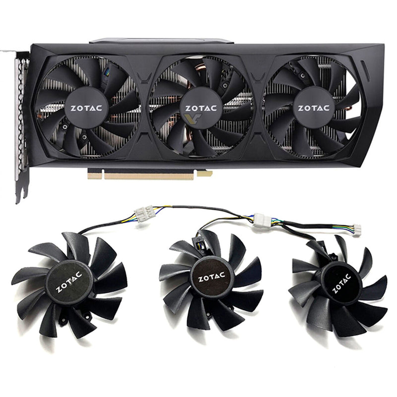 Cooling Fans Set for ZOTAC RTX3060 3060ti Thunderbolt GE PRO Graphics Card