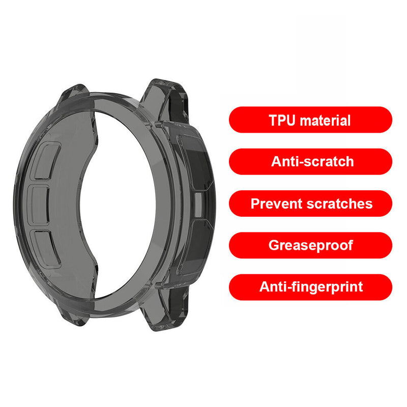 Watch Replacement Frame Half-full Coverage Hollow Protective Shell (Black) Newly