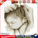 Holding Baby Partial Cross Stitch 14CT Counted Embroidery DIY Needleworks Newly