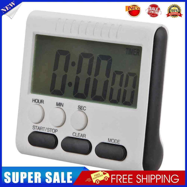 2Pcs Magnetic Large LCD Digital Kitchen Timer Alarm Count Up Down Clock