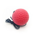 PU Foam Boxing Speed Punch Ball Head-Mounted Reaction Training Ball (Red)
