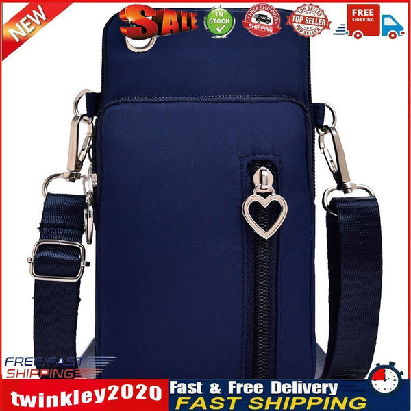 7in Outdoor Universal Phone Arm Shoulder Bag Multifunctional (Dark Blue) Newly
