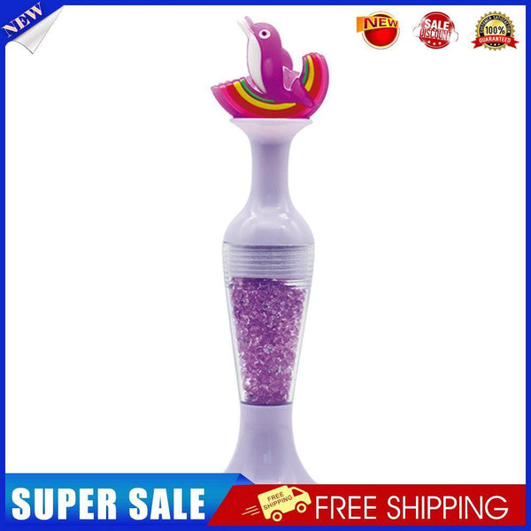 Vase Diamond Painting Point Drill Pen DIY Craft (Purple Dolphin w/ Drill)