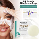 Silk Protein Soap Deep Cleansing Pores Mites Acne Blackheads Remover Soft Skin