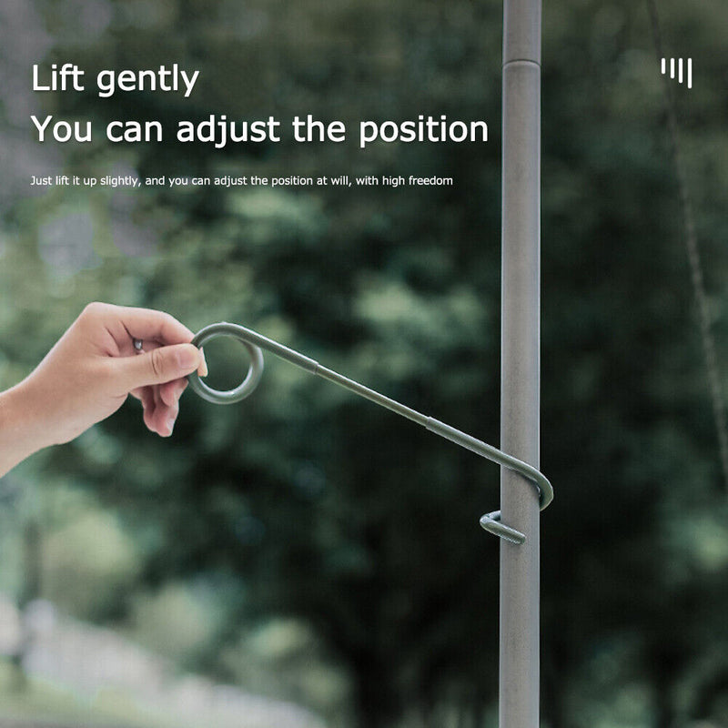 #A Portable Lamp Holder Hook Camping Equipment Anti Slip Lantern Hanger Tools