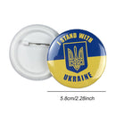 Ukraine Ukrainian Map Flag Symbol Round 13 Styles Clothes Pins(M)