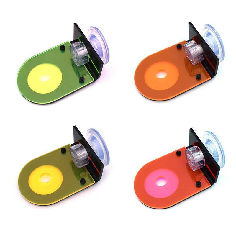 Fish Tank Coral Frag Rack Aquarium Reef with Plugs Suction Holder (Yellow)