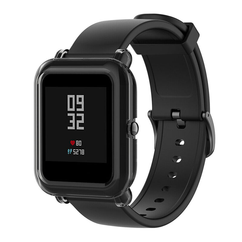 Soft TPU Protective Case Cover Shell for Amazfit Bip S Smartwatch (Black) Newly