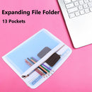 Accordion File Folder 13 Pocket Document Organizer for Students Sorting Sup