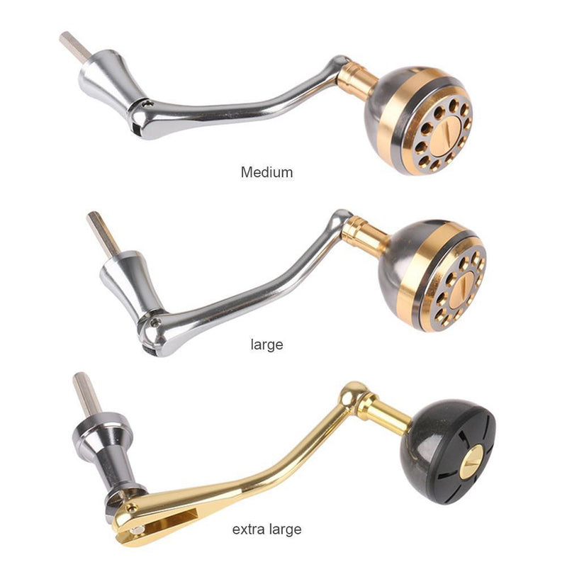 Fishing Reel Folding Rocker Grip Pill Spinning Fishing Wheel Handle (M)