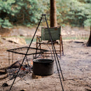 Mountainhiker Camping Picnic Grill Hanging Pots Outdoor Tripod Kit (Black)