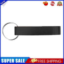 Portable Metal Beverage Bottle Opener Key Ring Bar Drink Can Opener (Black)