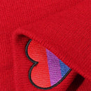 Heart Christmas Gift Winter Warm Knitted Hats Beanies Hats Rainbow Knit Cap