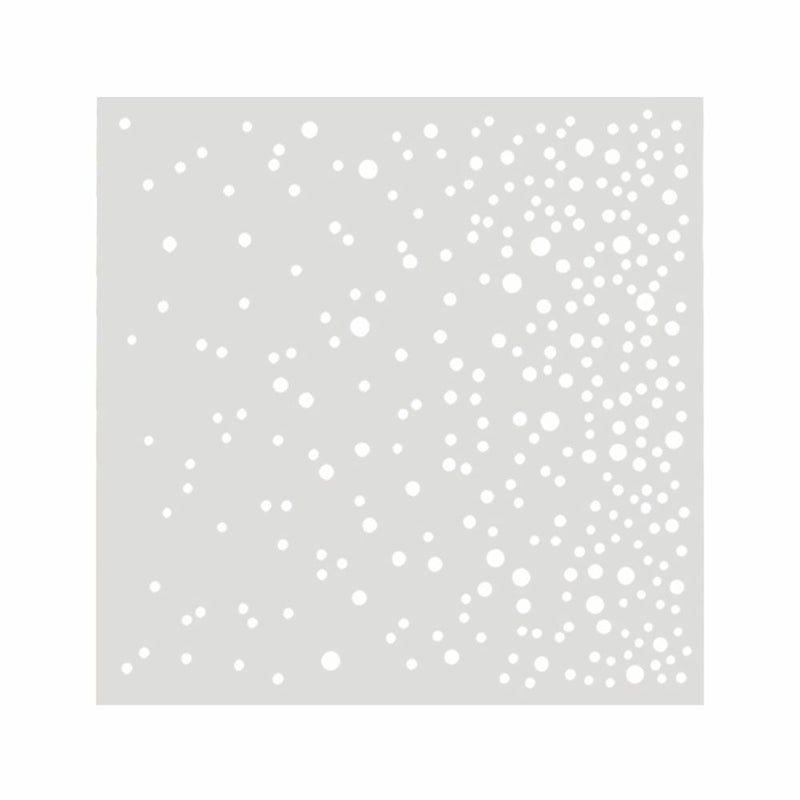 Decorative Drawing Paper Embossing Falling Snow Stencil Template Scrapbooking