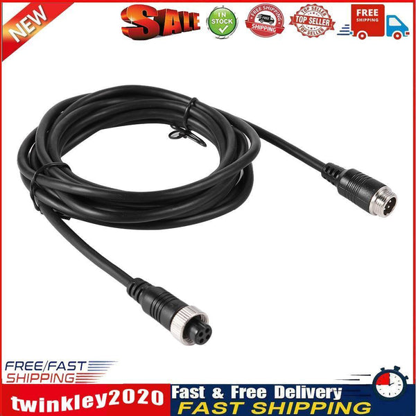 4Pin Aviation Head Male to Female Video Waterproof Extension Wire (3 m) Newly