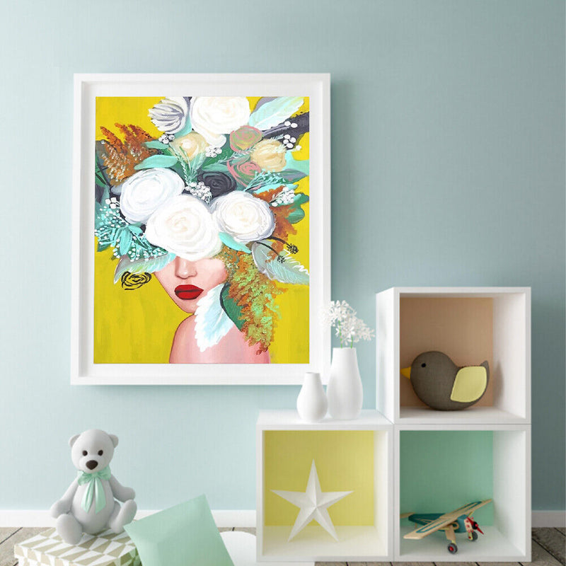 Treat Your Heart Flowers Oil Paint By Numbers Kit DIY Frameless Drawing (B1583)