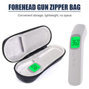 Forehead Thermometer Storage Bag Portable PU Leather Shockproof Zipper Bag Newly