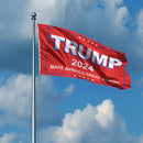 Trump Flag, Anti UV Waterproof 2024 President Keep America Great Again Bann