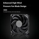 PHANTEKS PC Computer Case Fan Mute 4-Pin PWM Cooling Fan for Radiator CPU Cooler