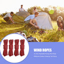 4pcs Wind Rope with Hooks Buckle for Outdoor Camping Hiking Tents (Red) Newly
