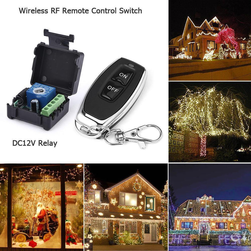 DC12V Relay 1CH Wireless RF Remote Control Switch (Receiver+Transmitter)