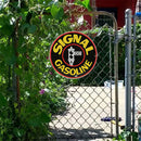 Round Metal Tin Sign Plaque Wall Letters Posters Iron Painting for Bar (2) Newly