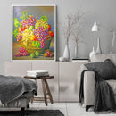 Hand Painted Oil Paint by Numbers DIY Fruit Grape Drawing Wall Decoration Gift
