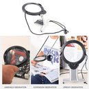 2 LED Loupe Lighted Reading Magnifier Neck Wear Sewing Magnifying Glass Newly