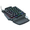 ZUOYA 35 Keys One-handed Gaming Membrane keyboard Ergonomic Keypad for PC
