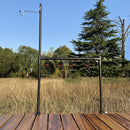 Camping Desktop Storage Racks BBQ Picnic Hanging Table Shelf Lamp Stand (C)