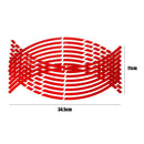 18 Inch Reflective Car Motorcycle Wheel Rim Stripe Stickers Universal 16 Pack