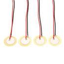 12pc 27mm Piezos With Leads - Cigar Box Guitar Pickups  Drum Triggers