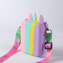 Rainbow Horn Horse Hand Bag Push Bubble Sensory Anti Anxiety Toys (D Color)