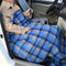 Electric Car Blanket - 12V Heated Travel Blanket - Unwashable (Blue Plaid) Newly