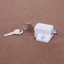 Zinc Alloy Child Safety Sliding Window Restrictor Press Lock with 2 Keys
