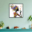 Cross Stitch Stamped Canvas 11CT Needlework Kit Abstract Flower Beauty DIY Craft