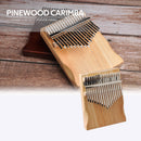 17 Keys Musical Instrument Kalimba Pine Thumb Finger Piano African Sanza Mbira