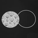 Domybest 1 Set Circular Frame DIY Punching Molds Stencils Scrapbook Embossing