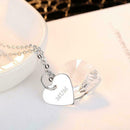 Mum Letter Heart Necklace Created Jewelry Pendant Mother's Birthday Gift M9O5