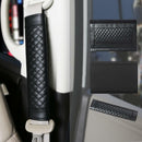 2pcs Car Safety Seat Belt Covers PU Leather Shoulder Protection Pad (Black)