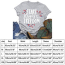 Independence Day Print Fireworks Letter T-Shirt (Light Grey XL)