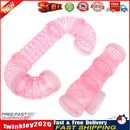 8pcs Hamster Tunnel Assembly Pipe Set External Small Pet Pipeline (Pink) Newly