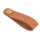Leather Electric Guitar Strap Button Lock Belt for Bass Ukulele (Brown)