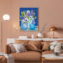 Flowers Butterflies Oil Paint By Numbers Kits DIY Handpainted on Canvas Art