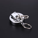 High Resilience stretching rope anti-lost burglar retractable key ring key Newly