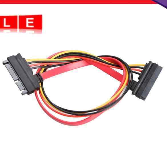 22 Pin Male to Female 7+15 Pin SATA Power Combo Expansion Data Cable 4