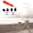 4 Valve Cores+4 Valve Caps+1 Valve Stem Screwdriver Tire Repair Tools Kit